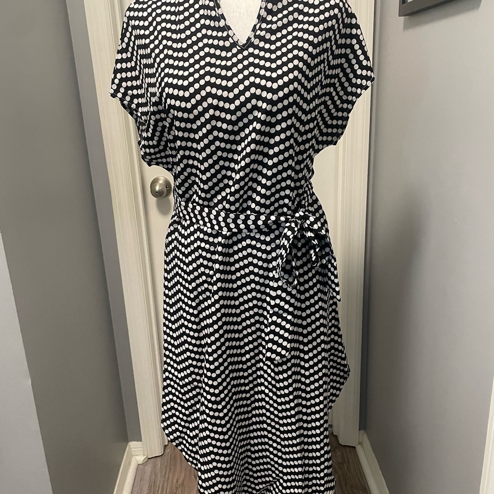 Black & White Polka Dot Dress (S)
